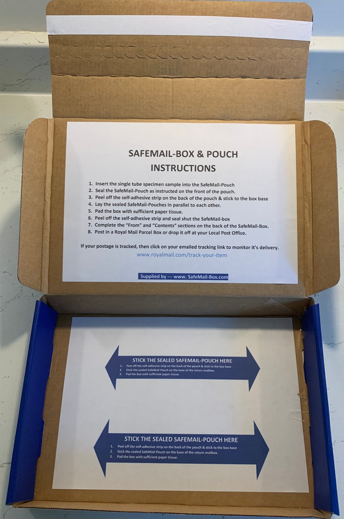 2. SafeMail-95kPa Absorbent Bag in Box