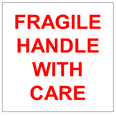 Fragile Handle With Care Labels