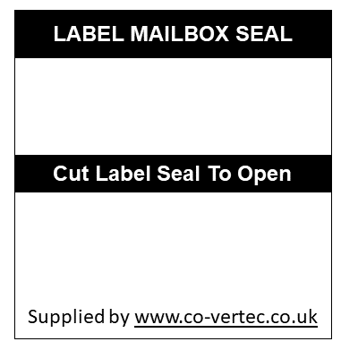 9.  Mailbox Seal Labels